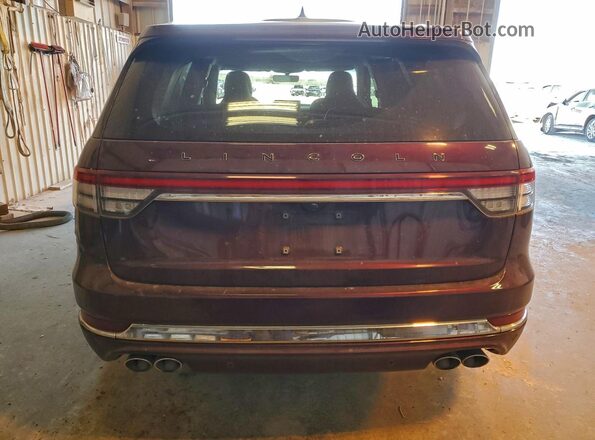 5LM5J9XC2MGL06033 2021 LINCOLN AVIATOR Burgundy Հետևի տեսք