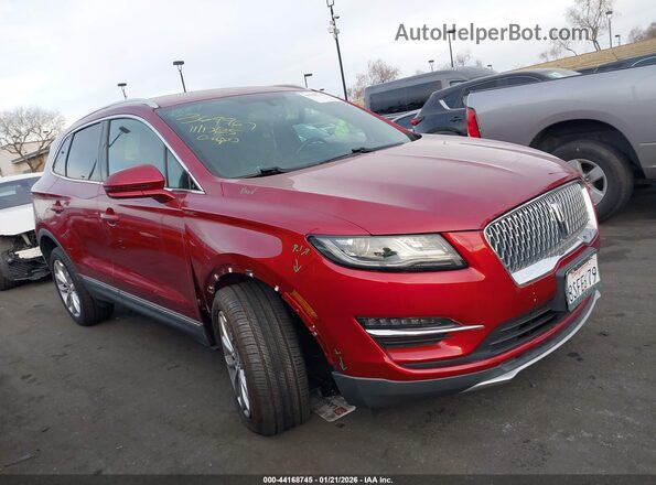 5LMCJ2C9XKUL50918 2019 LINCOLN MKC Red Вид щитка приладів