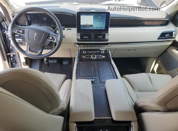 5LMJJ2LT7LEL06292 2020 LINCOLN NAVIGATOR Blue Widok deski rozdzielczej