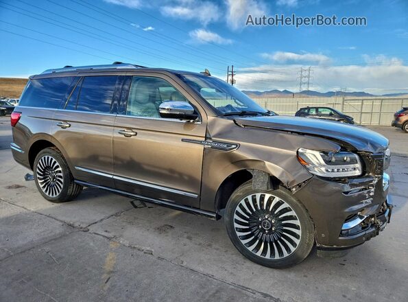 5LMJJ2TT8LEL04096 2020 LINCOLN NAVIGATOR Brown Передня права чверть