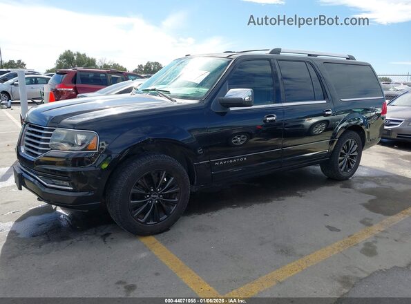 5LMJJ3HT0GEL05862 2016 LINCOLN NAVIGATOR L Black Передня ліва чверть