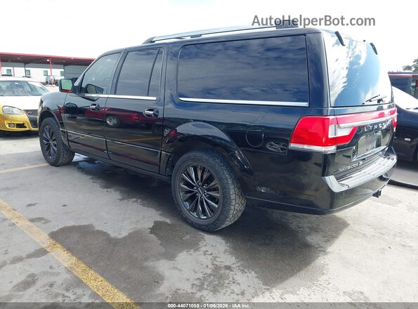 5LMJJ3HT0GEL05862 2016 LINCOLN NAVIGATOR L Black Задня ліва чверть