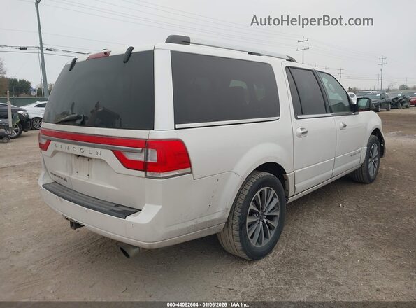 5LMJJ3HT5HEL12954 2017 LINCOLN NAVIGATOR L White Задня права чверть