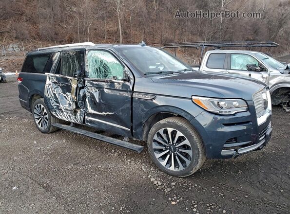 5LMJJ3LG4REL02976 2024 LINCOLN NAVIGATOR Синий Передняя правая четверть