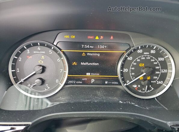 5N1AL1ES0SC331122 2025 INFINITI QX60 Black Instrument cluster view
