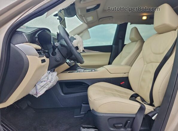 5N1AL1FR1SC357952 2025 INFINITI QX60 Tan წინა სალონის ხედი