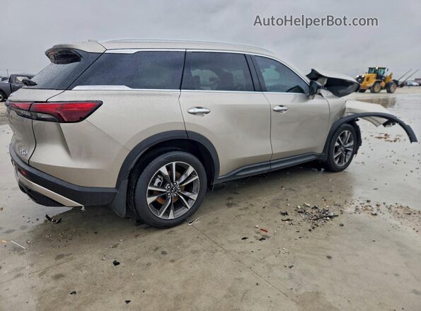 5N1AL1FR1SC357952 2025 INFINITI QX60 Tan უკანა მარჯვენა