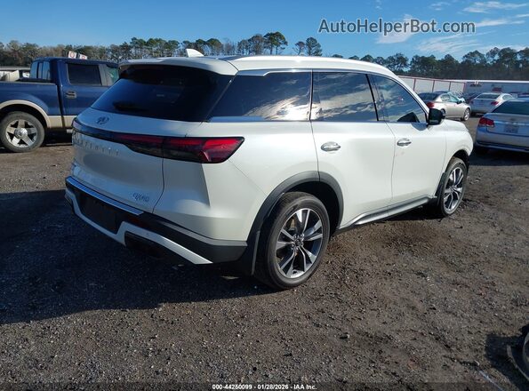 5N1AL1FS0SC333449 2025 INFINITI QX60 White Rear right