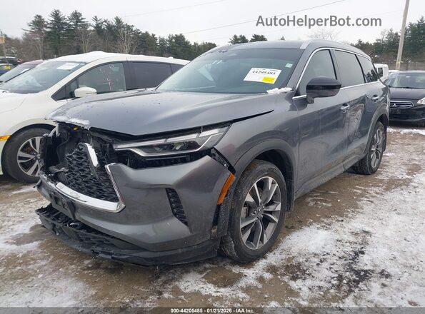 5N1AL1FS8SC350659 2025 INFINITI QX60 Gray Передня ліва чверть