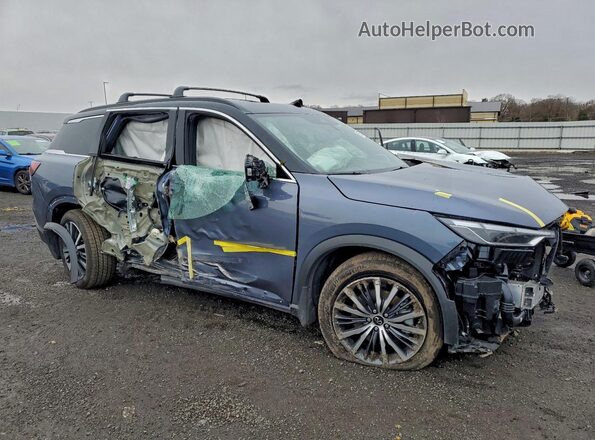 5N1AL1HU3SC345299 2025 INFINITI QX60 Blue Front right