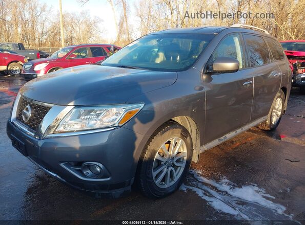 5N1AR2MM5GC601301 2016 NISSAN PATHFINDER Gray Առջևի ձախ երեք քառորդ տեսարան