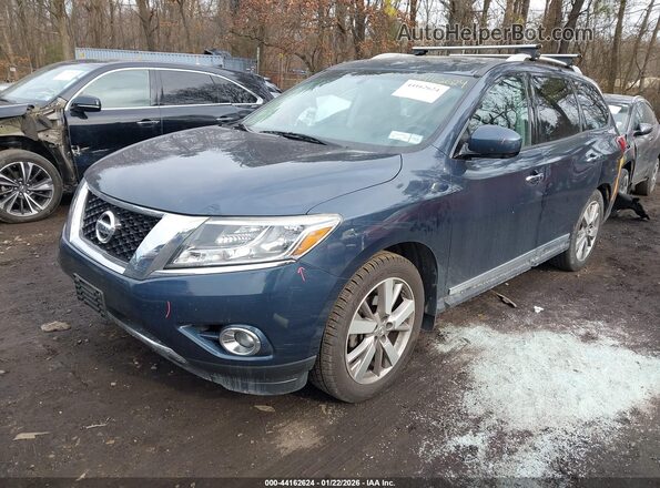 5N1AR2MM6GC643847 2016 NISSAN PATHFINDER Blue Vista tres cuartos delantera izquierda
