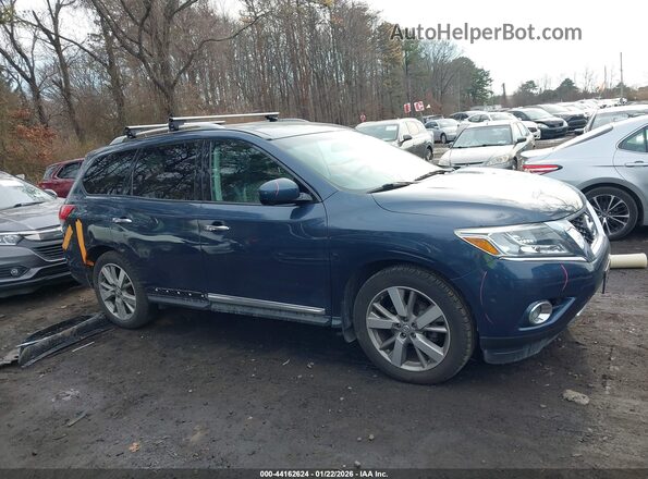 5N1AR2MM6GC643847 2016 NISSAN PATHFINDER Blue Vista interior trasera