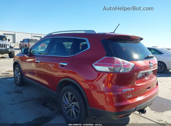 5N1AT2MV2GC759718 2016 NISSAN ROGUE Burgundy Tył lewy