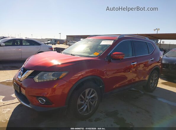 5N1AT2MV2GC759718 2016 NISSAN ROGUE Burgundy Przód lewy