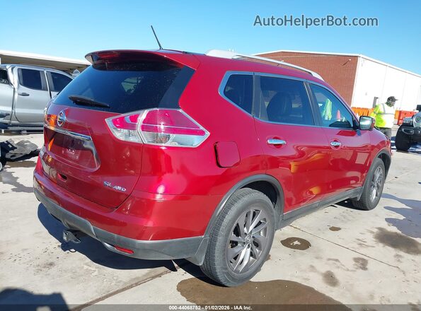 5N1AT2MV2GC759718 2016 NISSAN ROGUE Burgundy Tył prawy