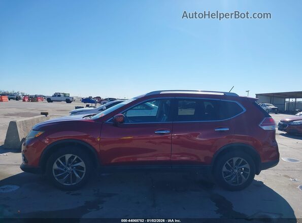 5N1AT2MV2GC759718 2016 NISSAN ROGUE Burgundy Widok wnętrza 360 stopni