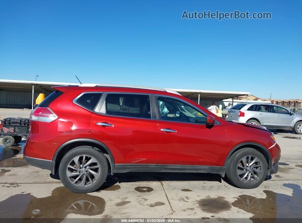 5N1AT2MV2GC759718 2016 NISSAN ROGUE Burgundy Widok wnętrza z tyłu