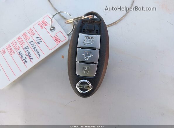 5N1AT2MV6GC869770 2016 NISSAN ROGUE White Առջևի վահանակի տեսք