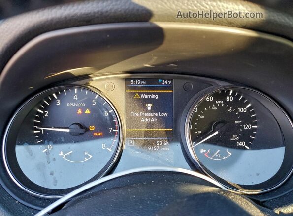 5N1AT2MVXJC725131 2018 NISSAN ROGUE Gray ხელსაწყოთა პანელის ხედი