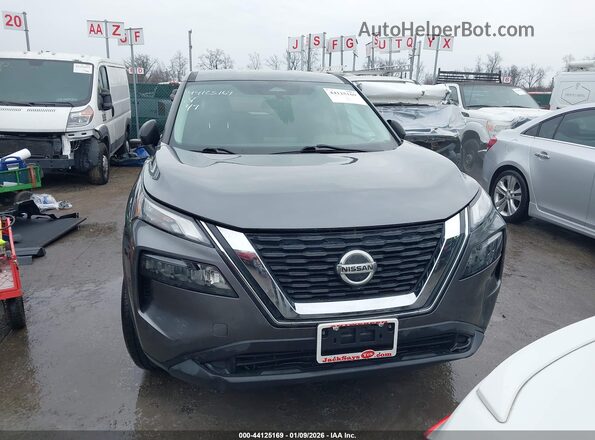 5N1AT3AA0MC710634 2021 NISSAN ROGUE Серый Вид задней части салона