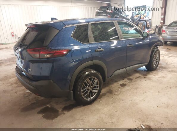 5N1AT3AB2MC813157 2021 NISSAN ROGUE Blue Задня права чверть