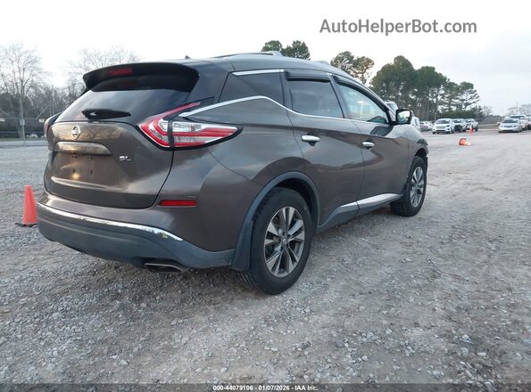 5N1AZ2MG6GN139376 2016 NISSAN MURANO Brown Задня права чверть