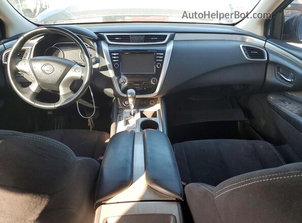 5N1AZ2MH0JN150261 2018 NISSAN MURANO Black ხელსაწყოთა პანელის ხედი