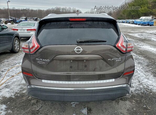 5N1AZ2MH2HN100424 2017 NISSAN MURANO Серебряный Вид сзади