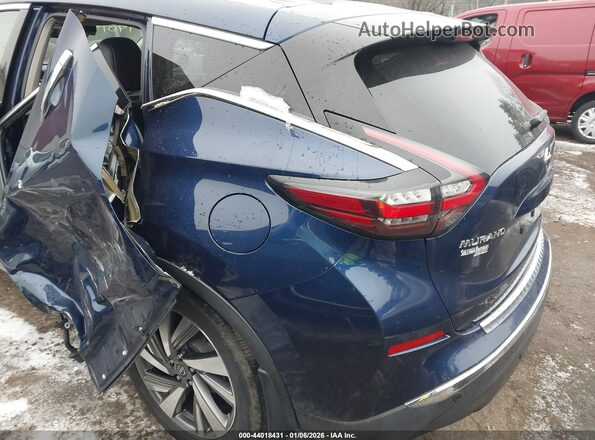 5N1AZ2MS7KN166020 2019 NISSAN MURANO Blue Trasero izquierdo