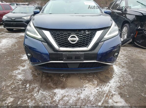 5N1AZ2MS7KN166020 2019 NISSAN MURANO Blue Vista interior trasera