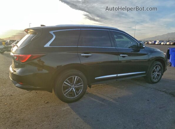 5N1DL0MM2KC506643 2019 INFINITI QX60 Черный Задняя правая четверть