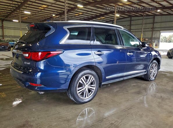 5N1DL0MM3LC511349 2020 INFINITI QX60 Blue Rear right