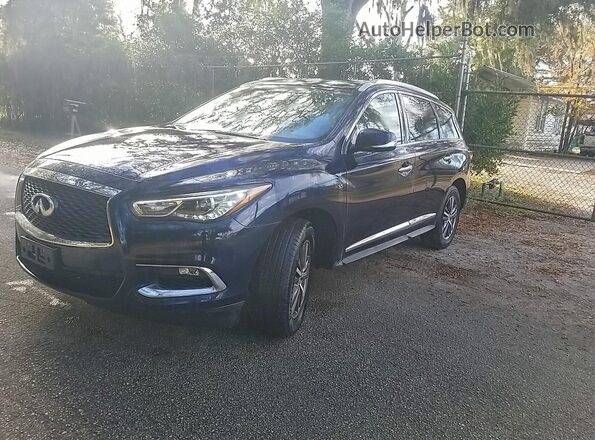 5N1DL0MM3LC511349 2020 INFINITI QX60 Blue Հետևի ձախ