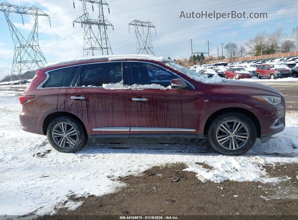 5N1DL0MM3LC514784 2020 INFINITI QX60 Burgundy 360 interior view