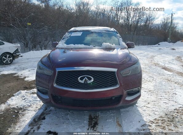 5N1DL0MM3LC514784 2020 INFINITI QX60 Burgundy Rear interior view
