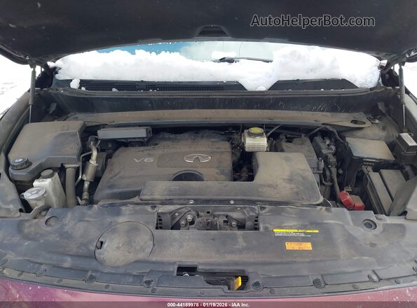 5N1DL0MM3LC514784 2020 INFINITI QX60 Burgundy Rear view