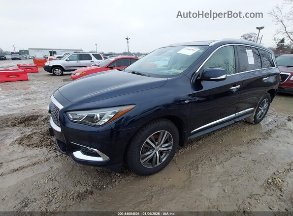 5N1DL0MMXLC516029 2020 INFINITI QX60 Blue Առջևի ձախ երեք քառորդ տեսարան