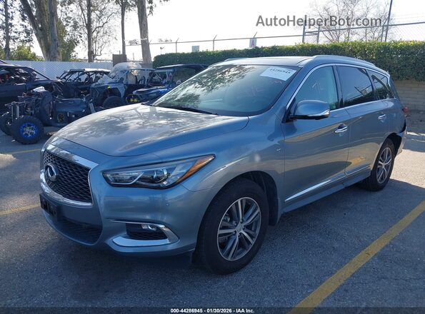 5N1DL0MN3JC527766 2018 INFINITI QX60 Gray Vista tres cuartos delantera izquierda