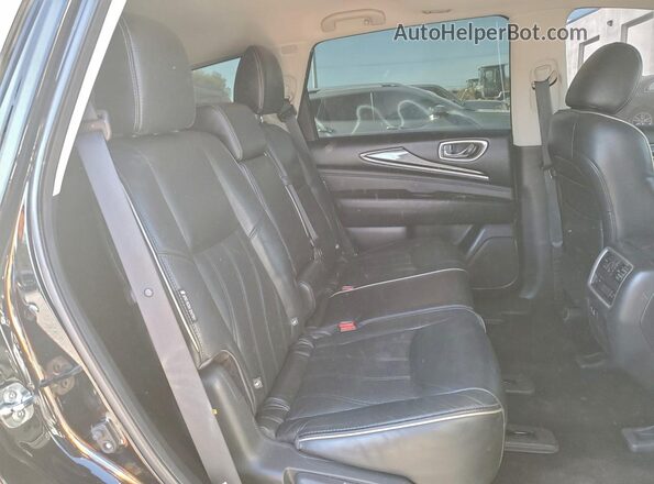 5N1DL0MN6LC507756 2020 INFINITI QX60 Black Widok wnętrza z tyłu