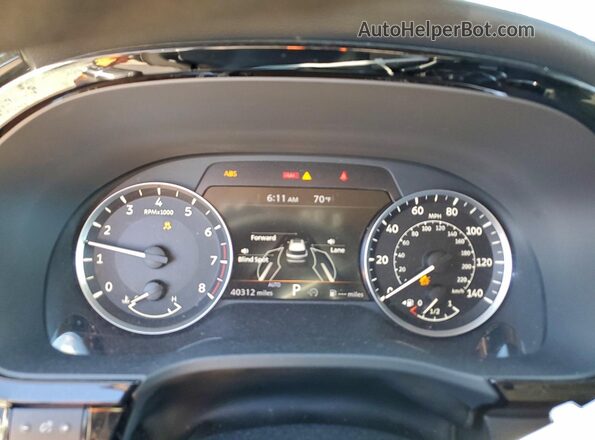 5N1DL1ES1PC368720 2023 INFINITI QX60 Gray ხელსაწყოთა პანელის ხედი