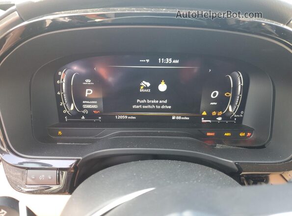 5N1DL1FR1PC374920 2023 INFINITI QX60 Gray Widok zestawu wskaźników