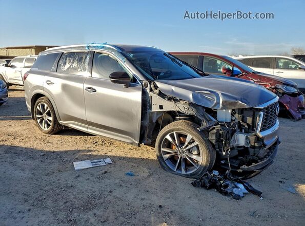 5N1DL1FR3RC345759 2024 INFINITI QX60 Серый Передняя правая четверть