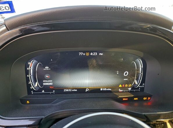5N1DL1FR7RC352617 2024 INFINITI QX60 White Instrument cluster view