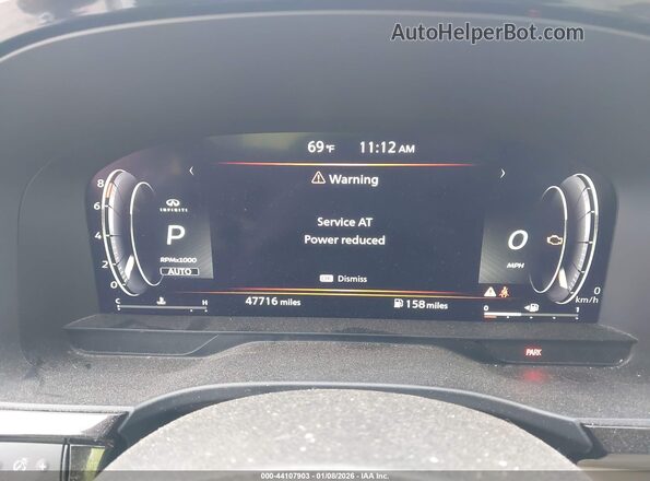 5N1DL1FS0PC350191 2023 INFINITI QX60 White Հետևի նստատեղերի տեսք