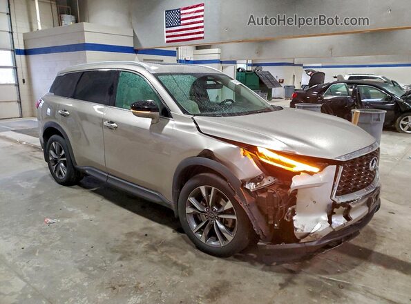 5N1DL1FSXPC331129 2023 INFINITI QX60 Gold Front right