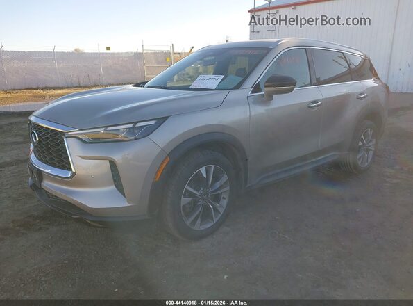 5N1DL1FSXPC366642 2023 INFINITI QX60 Gray Առջևի ձախ երեք քառորդ տեսարան