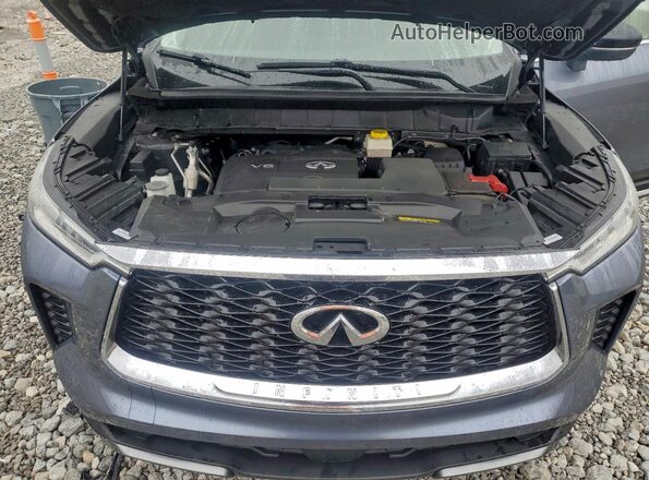 5N1DL1GS5PC356597 2023 INFINITI QX60 Blue Engine compartment view