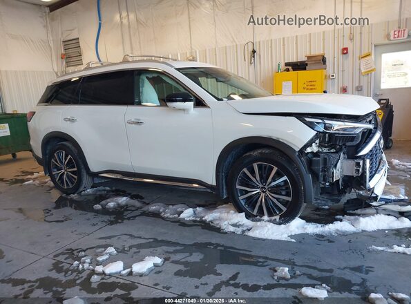 5N1DL1GS6PC368290 2023 INFINITI QX60 White Вид щитка приладів
