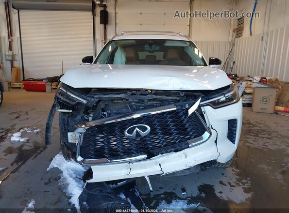 5N1DL1GS6PC368290 2023 INFINITI QX60 White Вид панелі приладів